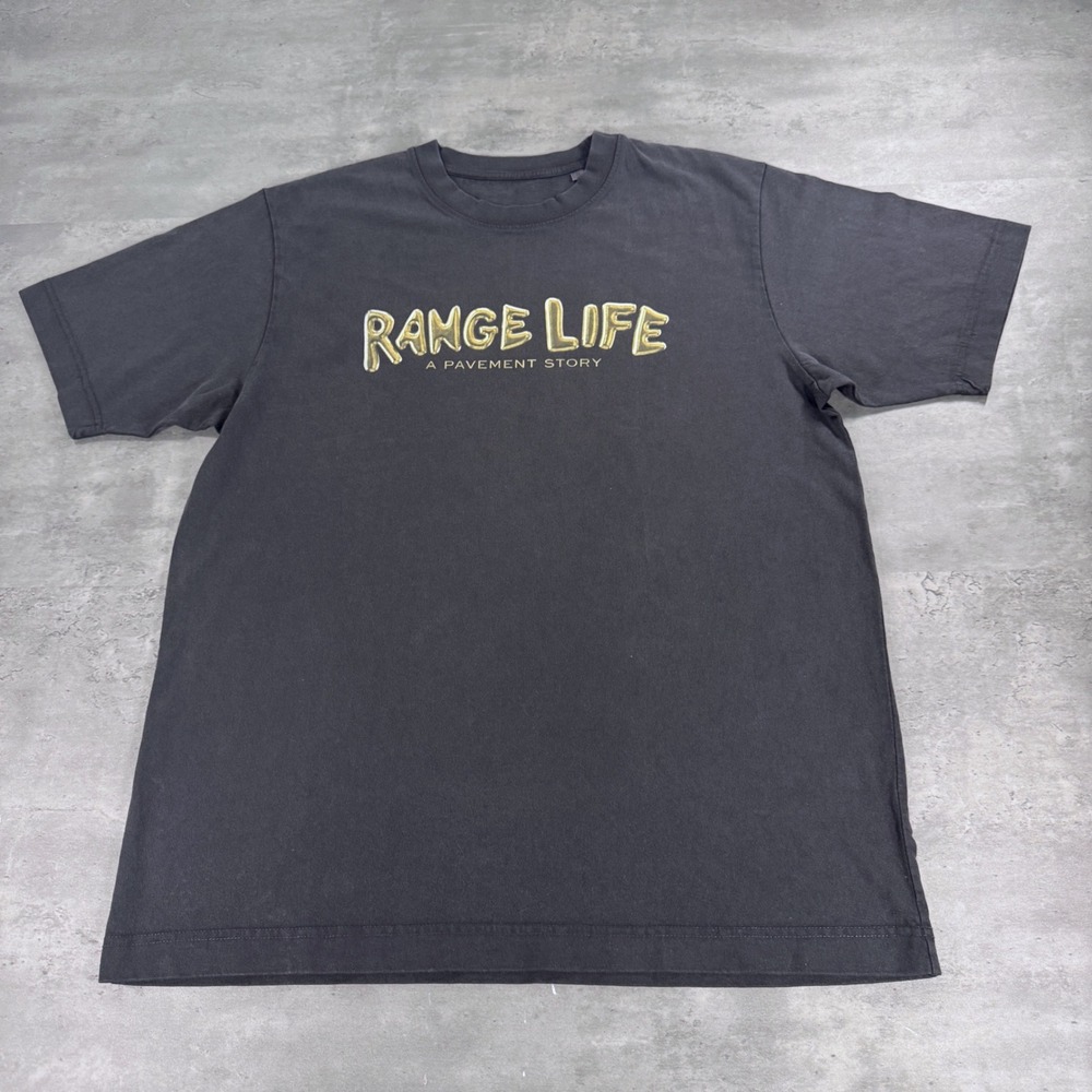 MUBI Range Life Pavement Story T-Shirt Mens M Black Graphic Indie Rock Promo Tee